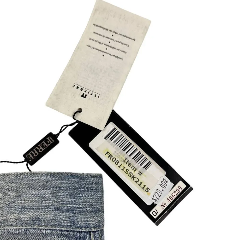 New GF FERRE Women US 28 Denim Pencil Washed Jean Skirt Classic Casual Look - Picture 11 of 14